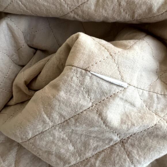 Zara Made in Spain Women Large Damask Quilted Blazer Jacket Paisley Business - Picture 10 of 10